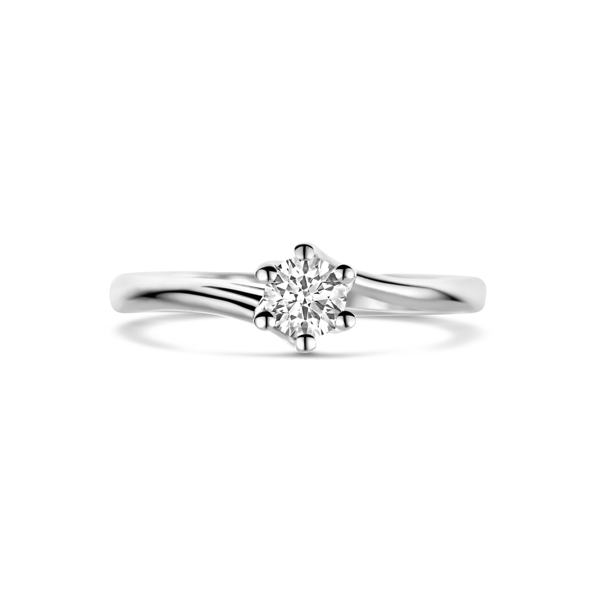 ring lab grown diamant 0.30ct g vs 14K witgoud - Afbeelding 4