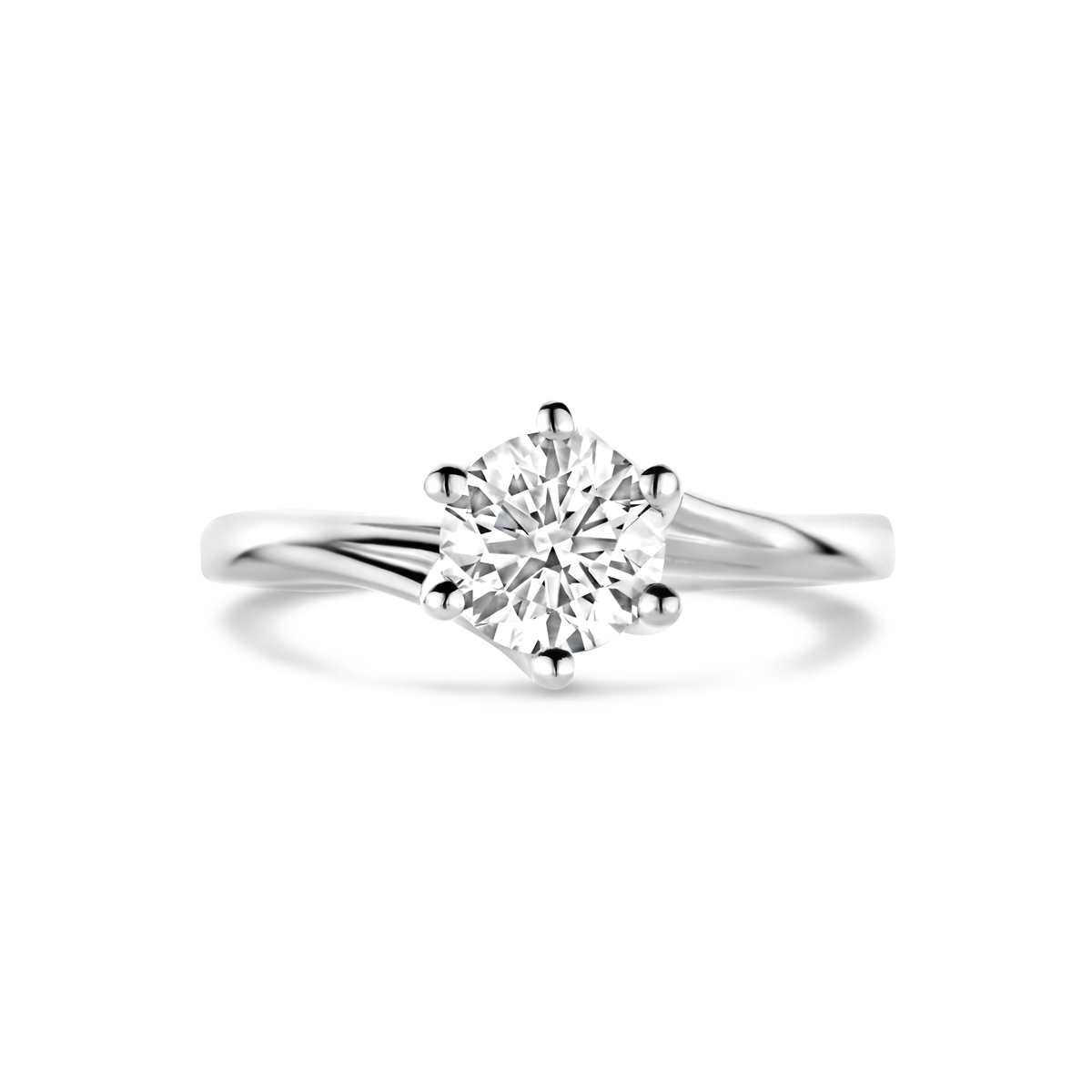 ring lab grown diamant 1.00ct g vs 14K witgoud - Afbeelding 4