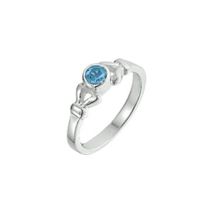 ring strass zilver wit