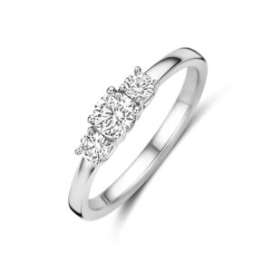 ring zirkonia zilver gerhodineerd