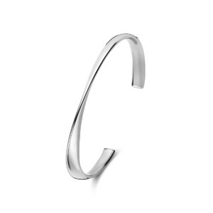 spangarmband 62 x 5,5 zilver gerhodineerd