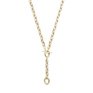 y-collier kapittelslot 5 mm 50 cm 14K geelgoud