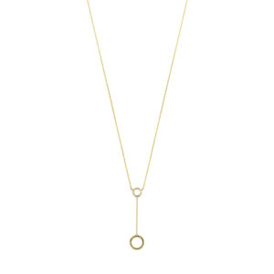 y-collier rondje 40 - 42 - 44 cm 14K geelgoud