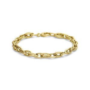 9k armband 6 mm 19 cm 9K geel