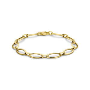 9k armband 7,5 mm 19 cm 9K geel