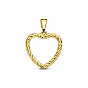 9k hanger hart gedraaid 12 mm 9K geel