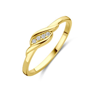 9k ring zirkonia 9K geel