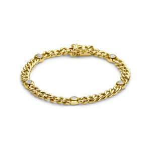 armband diamant 0.75ct h si 19 cm 14K geelgoud