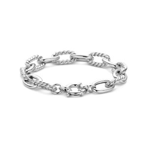 armband groot veerslot 11 mm 20,5 cm zilver gerhodineerd