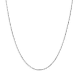 collier 2,3 mm 45 cm zilver gerhodineerd