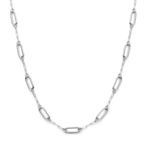 collier 41 + 4 cm zilver gerhodineerd