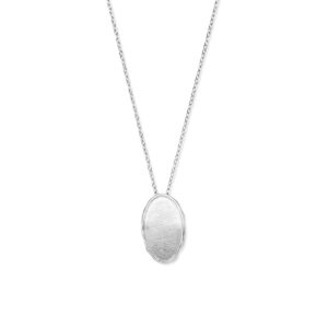 collier 41 + 4 cm zilver gerhodineerd