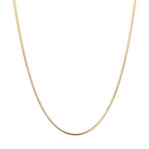 collier slang plat (bol) 2,2 mm 42 cm 14K geelgoud