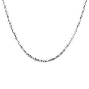 collier vossestaart 4,0 mm 43 cm zilver gerhodineerd