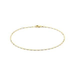 enkelbandje 2,0 mm 24 - 26 cm 14K geelgoud