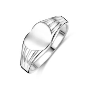 graveerring massief zilver wit