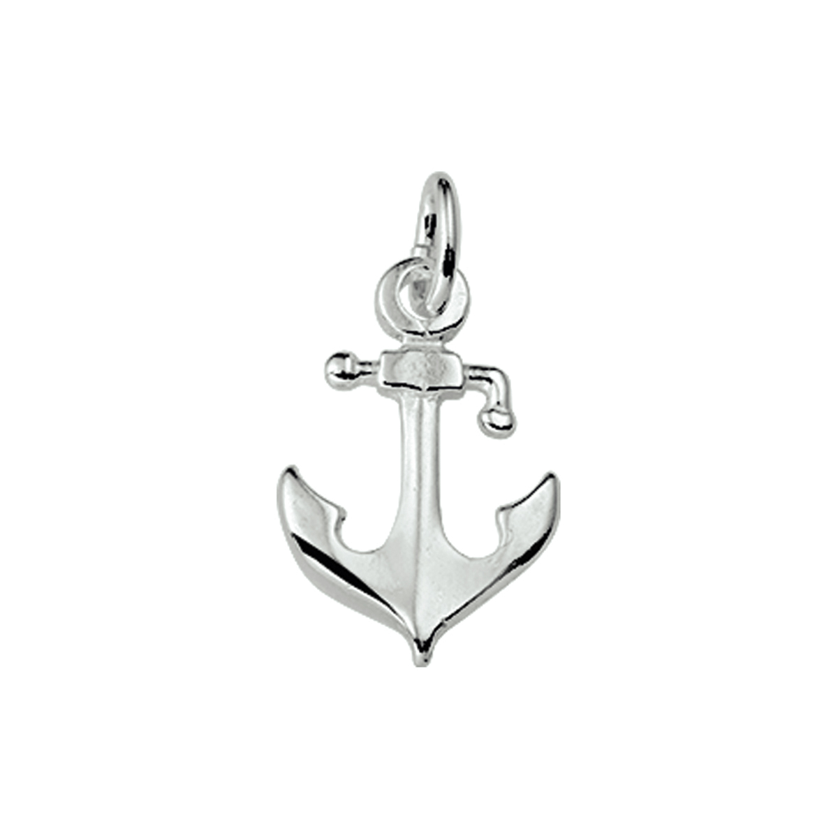 hanger anker zilver gerhodineerd