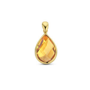 hanger citrien 14K geelgoud