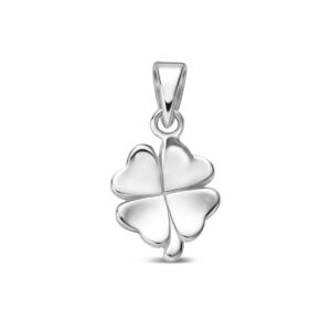 hanger klavertje 10 mm zilver gerhodineerd