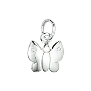 hanger vlinder zilver wit