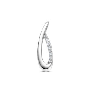 hanger zirkonia 23,5 mm zilver gerhodineerd