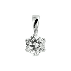 hanger zirkonia zilver gerhodineerd