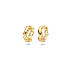 klapoorringen 12,5 mm 1 micron zilver verguld (geel)