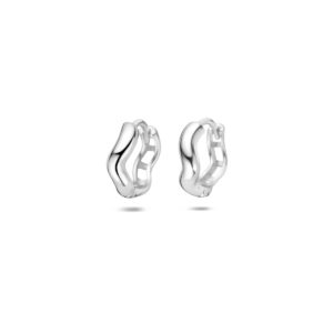 klapoorringen 12,5 mm zilver gerhodineerd