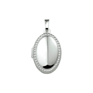 medaillon 18,5 mm zilver gerhodineerd