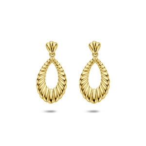 oorhangers 20 mm 14K geelgoud