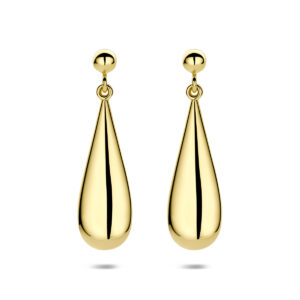 oorhangers druppel 33 mm 14K geelgoud