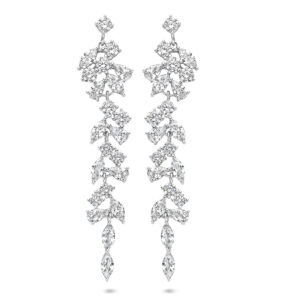 oorhangers zirkonia 60 mm zilver gerhodineerd