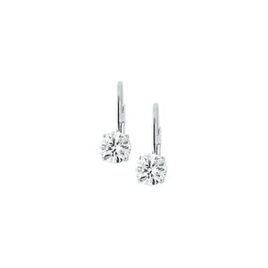 oorhangers zirkonia brisur haak zilver gerhodineerd