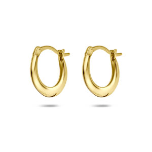 oorringen 14,5 mm 1 micron zilver verguld (geel)