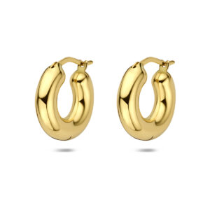 oorringen 18 mm 14K geelgoud