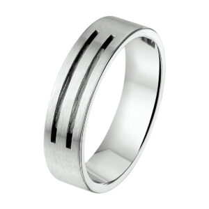 ring 6 mm zonder cz edelstaal