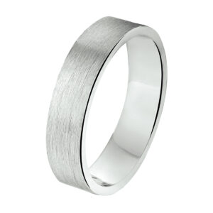 ring a305 - 5 mm - zonder steen zilver gerhodineerd