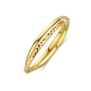 ring gediamanteerd 14K geelgoud