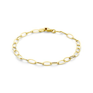 9k armband 4,0 mm 18,5 cm 9K geel