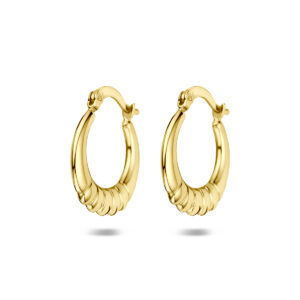 9k oorringen 19,5 mm 9K geel