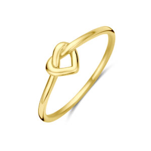 9k ring knoop hartje 9K geel