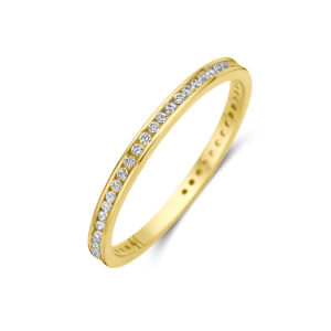 9k ring zirkonia 9K geel