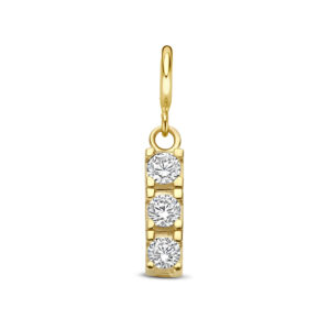 9k slotbedel zirkonia 9,5 mm 9K geel