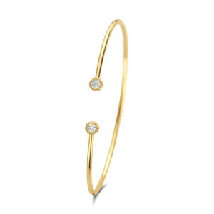 armband spang 0.19ct h si 14K geelgoud