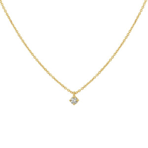 collier diamant 0.10ct h si 41 - 43 - 45 cm 14K geelgoud