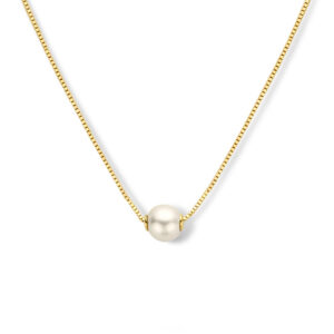collier parel 42 - 45 cm 14K geelgoud