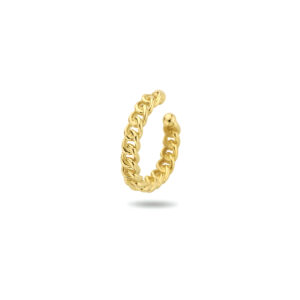 earcuff schakelmotief per stuk 14K geelgoud