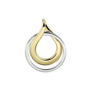 hanger 14K bicolor goud geel/wit