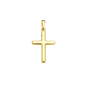 hanger kruis 23 mm 14K geelgoud