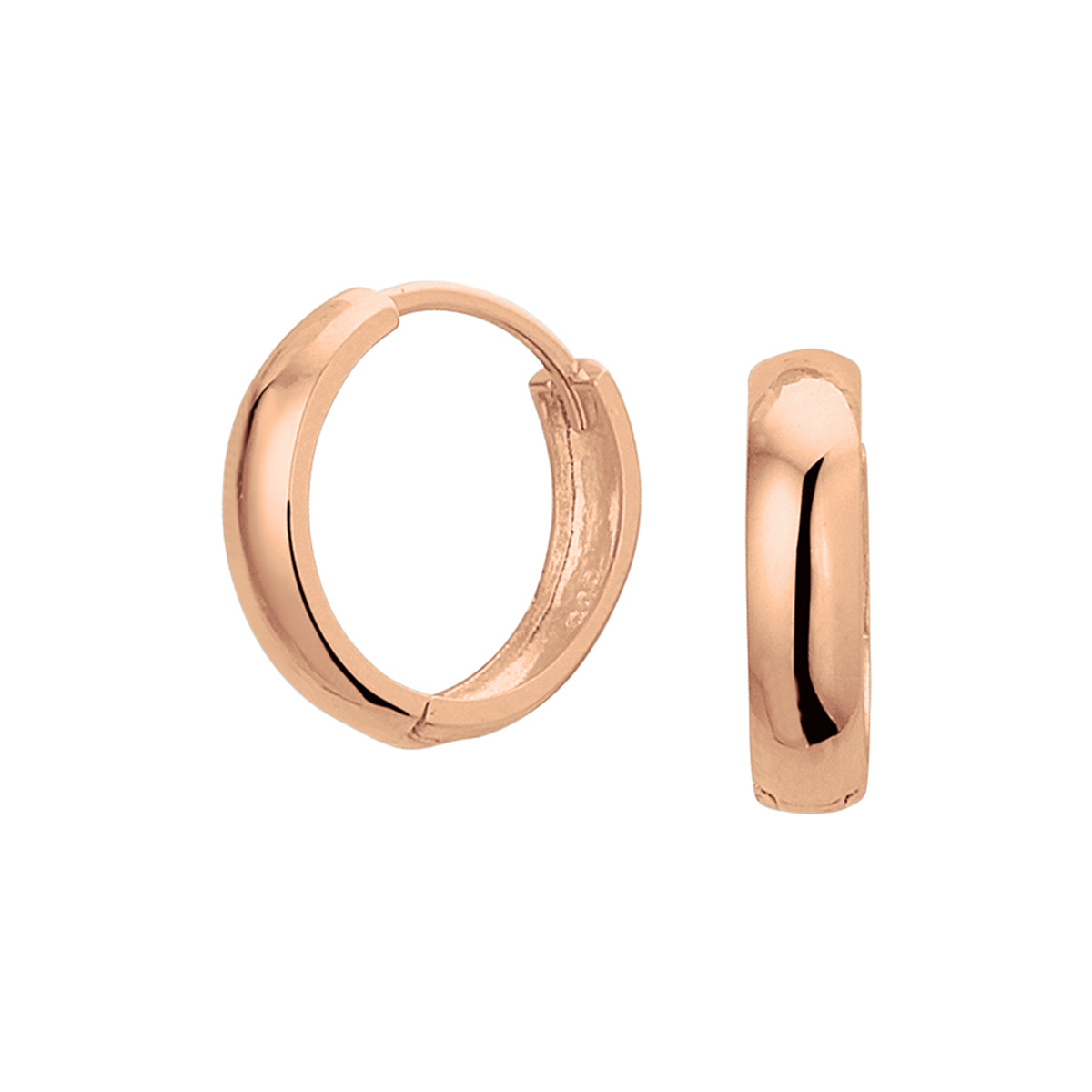 klapoorringen 14K roségoud